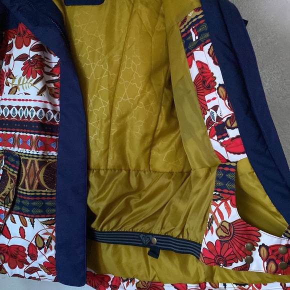Womens Roxy Torah Bright Jetty Block 10K Snow Jacket - Picture 11 of 11